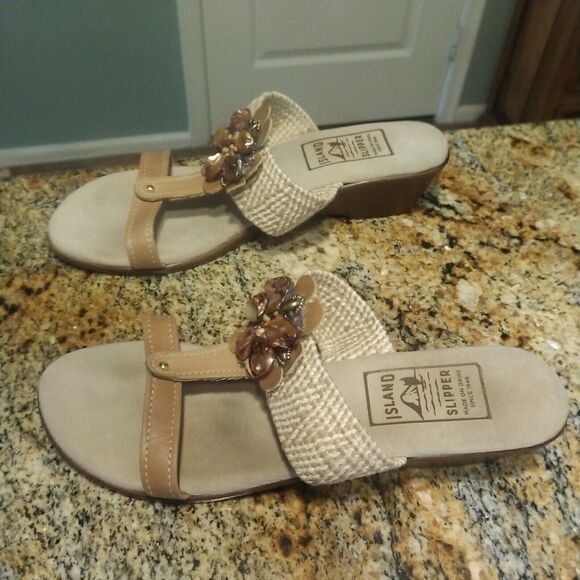 Island Slipper Women's Wedge Sandals Size 11 - Picture 4 of 12